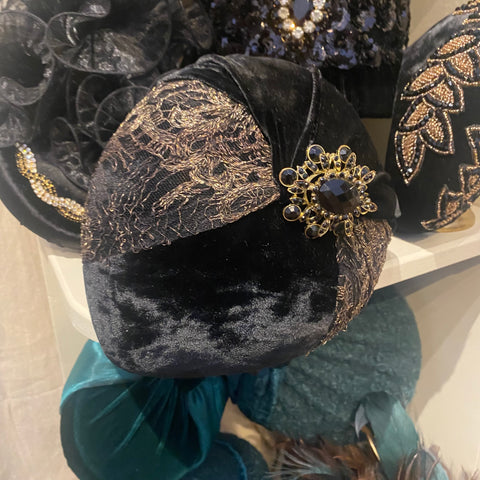 Black vintage lace