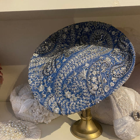 Blue Silver jewelled