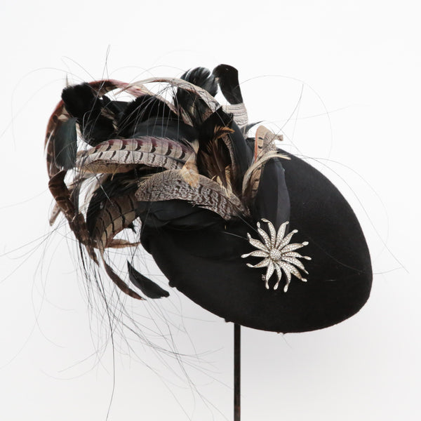 Black Cashmere Beret