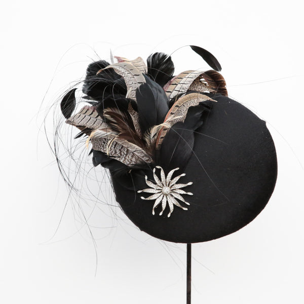Black Cashmere Beret