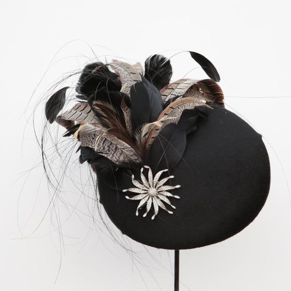 Black Cashmere Beret