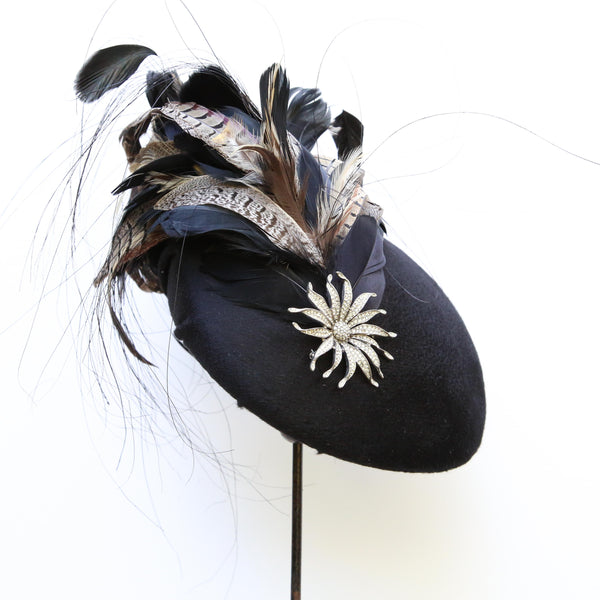 Black Cashmere Beret