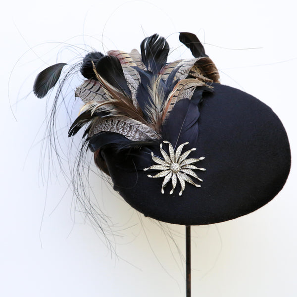 Black Cashmere Beret