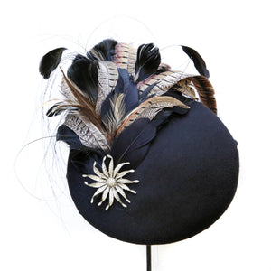Black Cashmere Beret
