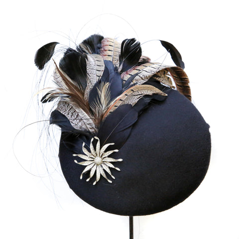 Black Cashmere Beret