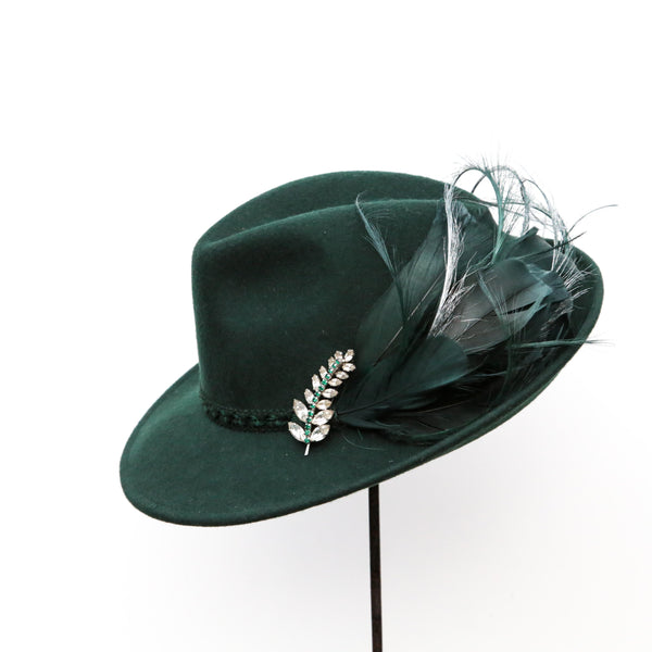 Green Wool Trilby