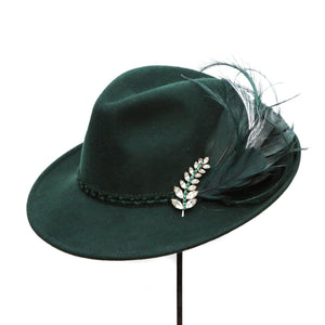 Green Wool Trilby