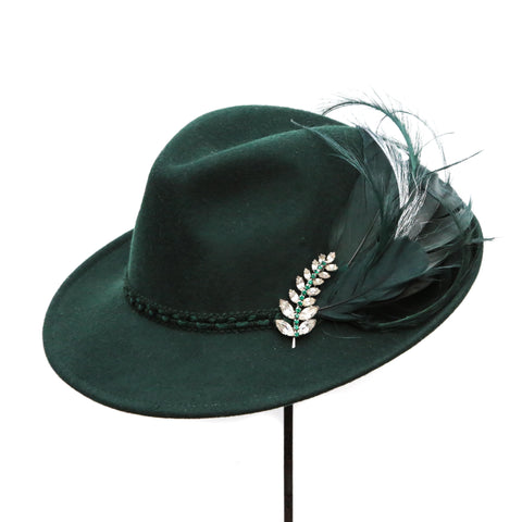 Green Wool Trilby