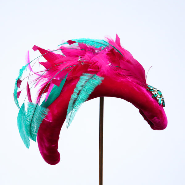 Hot Pink Emerald moon