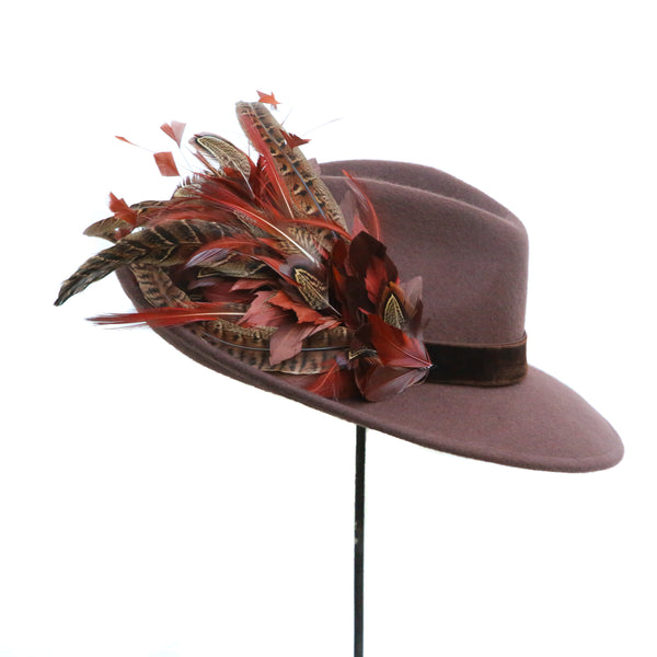 Brown Pheasant Trilby