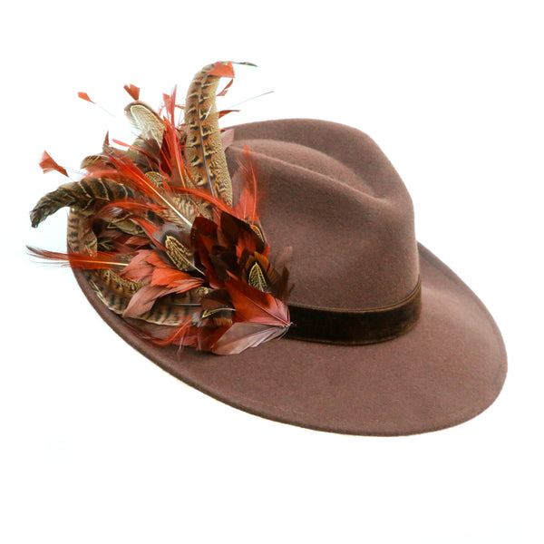 Brown Pheasant Trilby