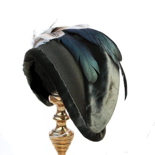 Olive feather moon ~ SOLD
