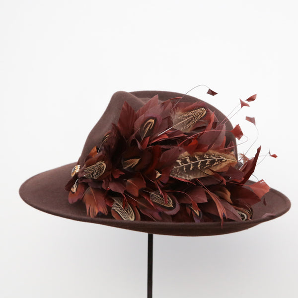 Chocolate Pheasant Trilby ~ SOLD