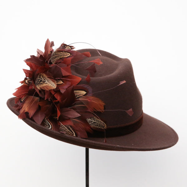Chocolate Pheasant Trilby ~ SOLD