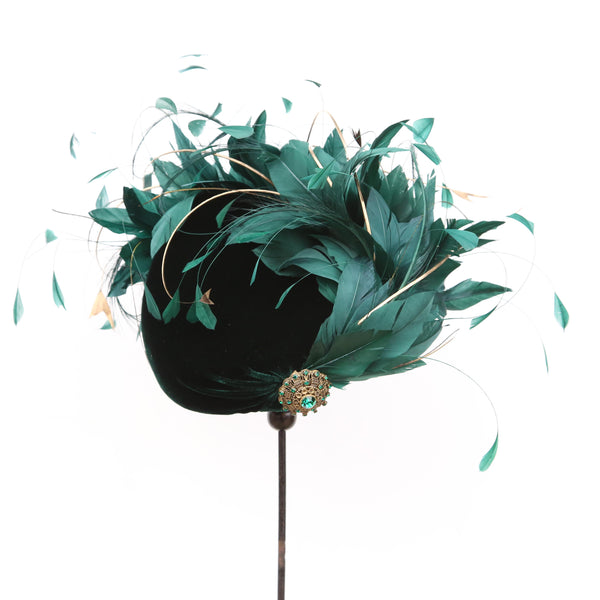 Bottle Gold Quill Swirl
