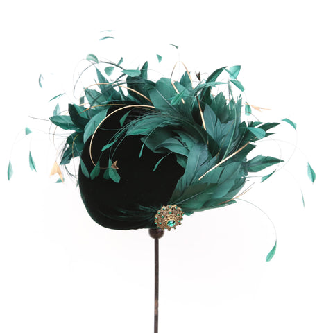 Bottle Gold Quill Swirl