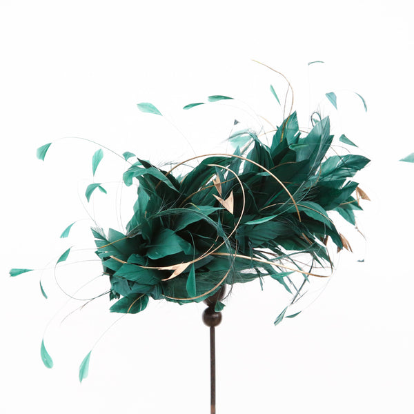 Bottle Gold Quill Swirl