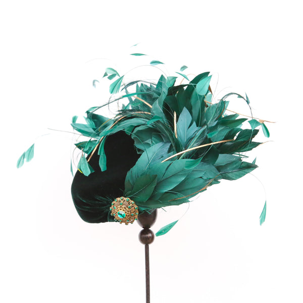 Bottle Gold Quill Swirl