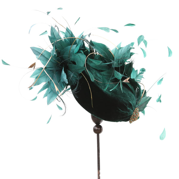 Bottle Gold Quill Swirl