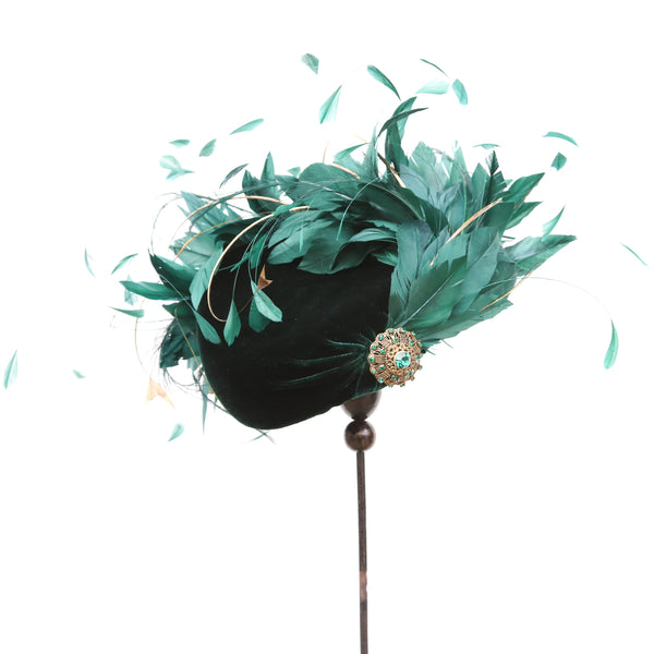 Bottle Gold Quill Swirl
