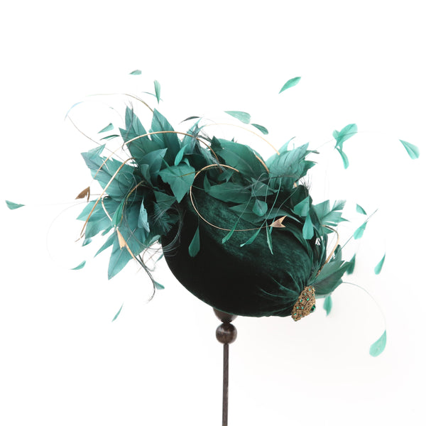 Bottle Gold Quill Swirl
