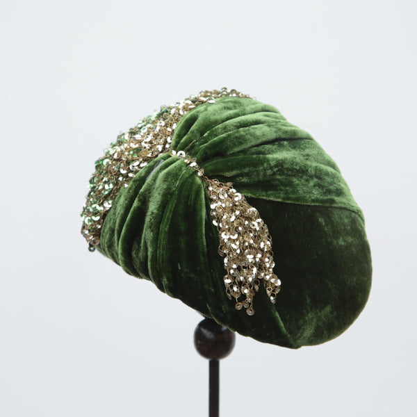 Green Sequin Moon