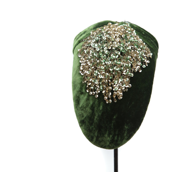 Green Sequin Moon