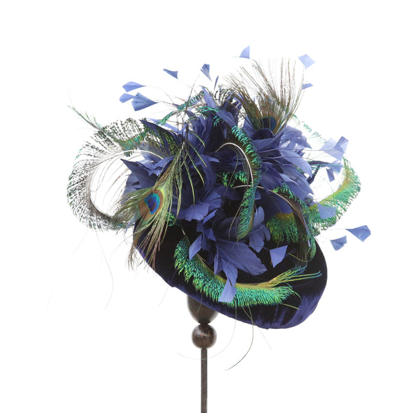 Navy Peacock Curl