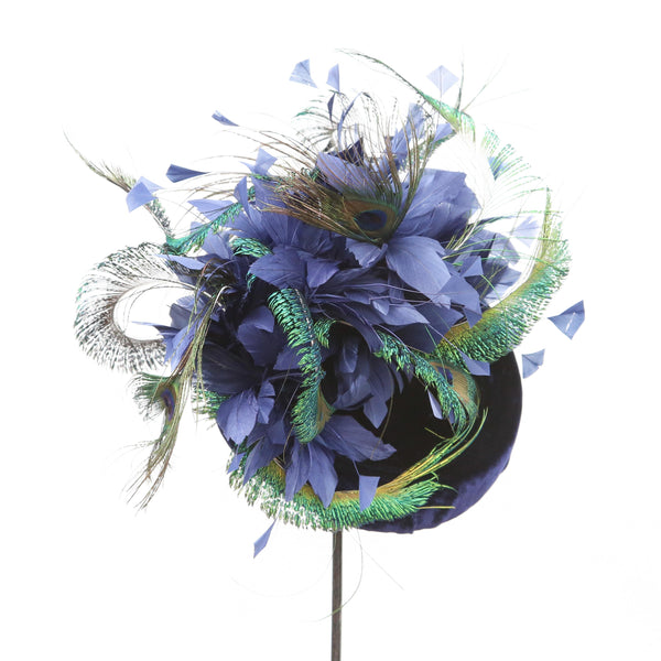 Navy Peacock Curl