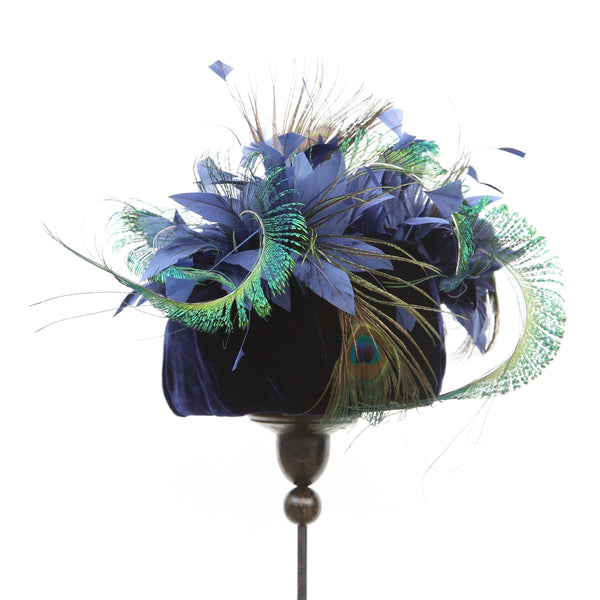 Navy Peacock Curl