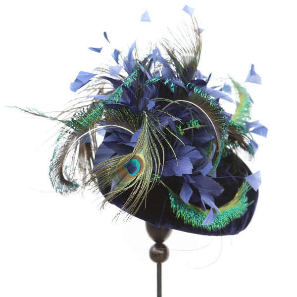 Navy Peacock Curl