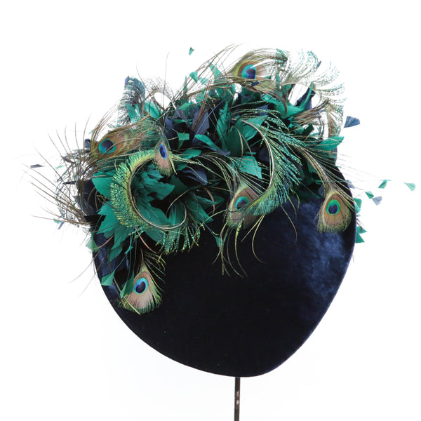 Navy Peacock Green