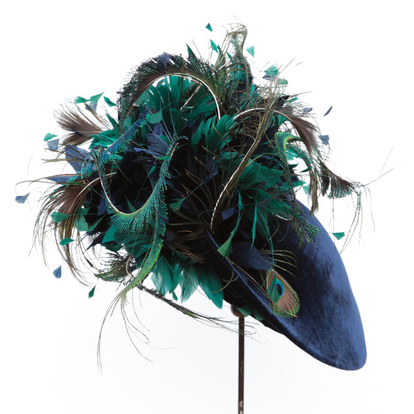Navy Peacock Green