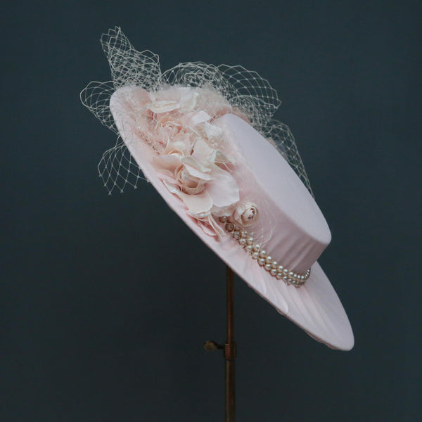 Peach Pearl Boater