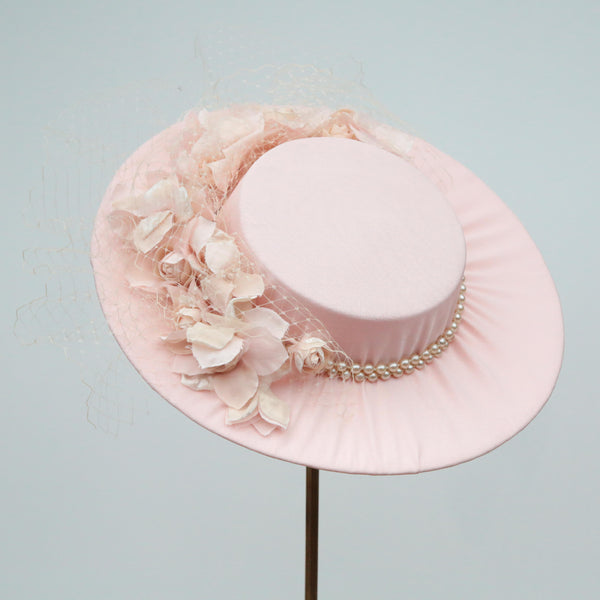 Peach Pearl Boater