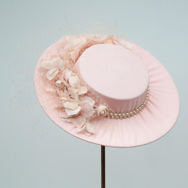 Peach Pearl Boater