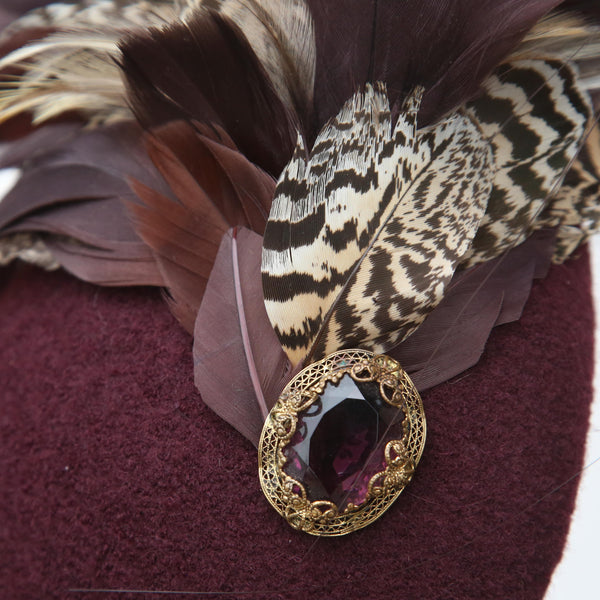 Plum Peacock ~ SOLD