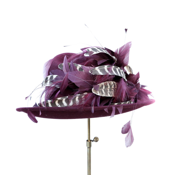 Plum Pheasant Trilby