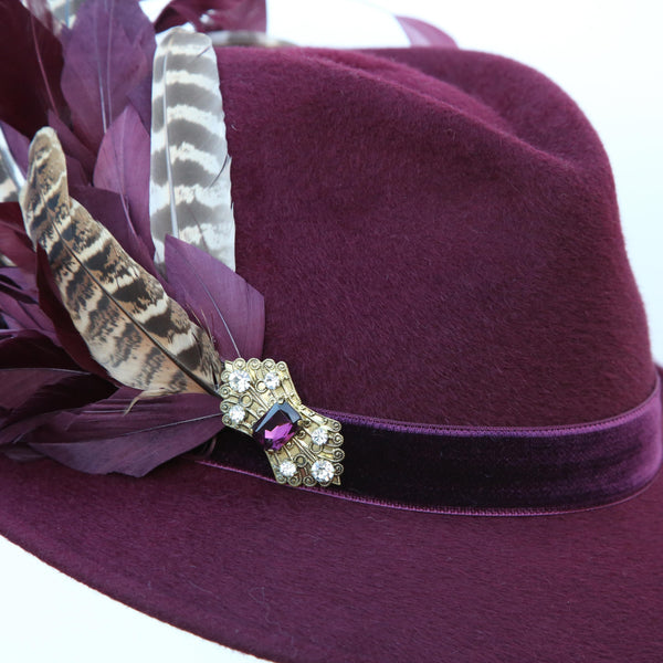 Plum Pheasant Trilby
