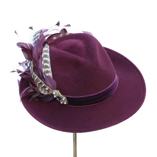 Plum Pheasant Trilby