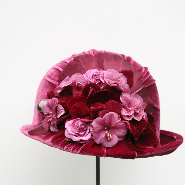Raspberry Rose Cloche ~ SOLD