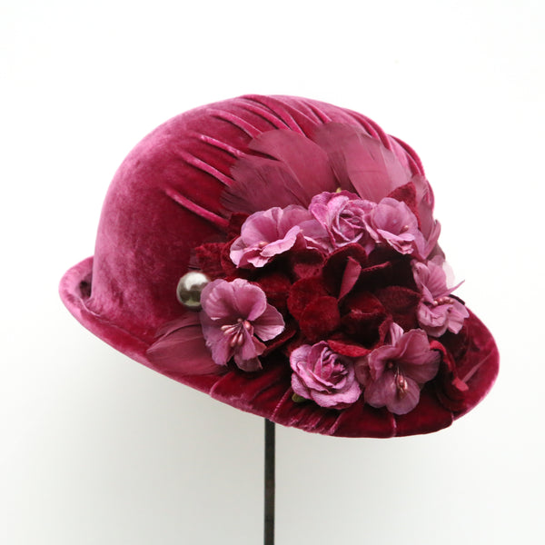 Raspberry Rose Cloche ~ SOLD