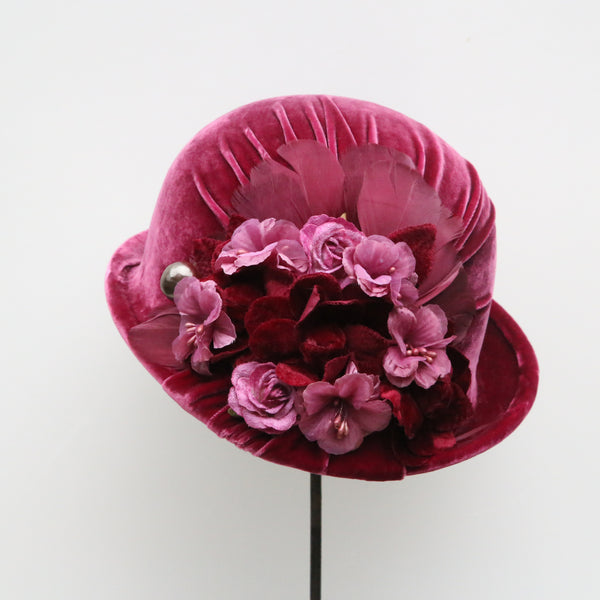 Raspberry Rose Cloche ~ SOLD