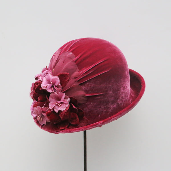 Raspberry Rose Cloche ~ SOLD
