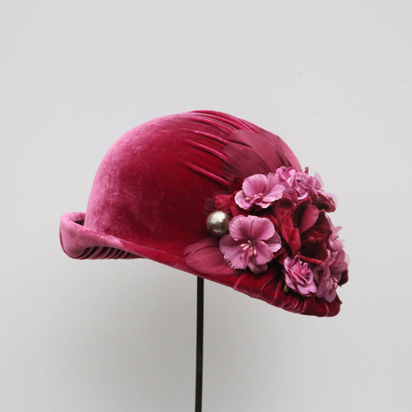 Raspberry Rose Cloche ~ SOLD