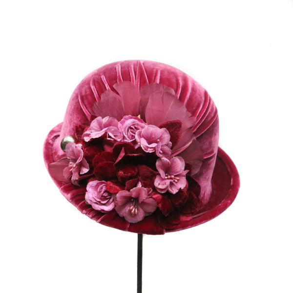 Raspberry Rose Cloche ~ SOLD
