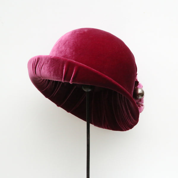 Raspberry Rose Cloche ~ SOLD