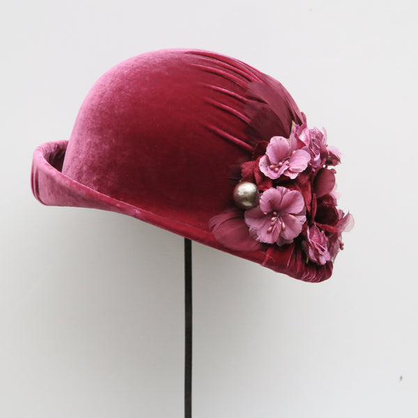 Raspberry Rose Cloche ~ SOLD