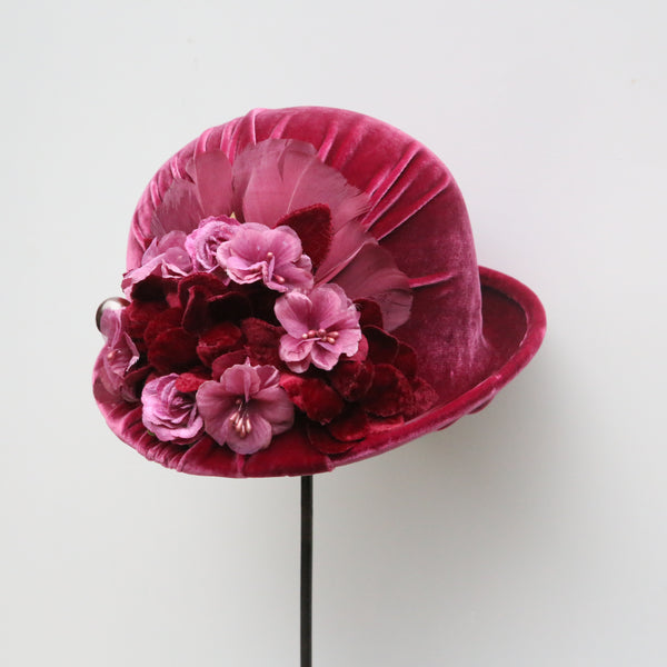 Raspberry Rose Cloche ~ SOLD