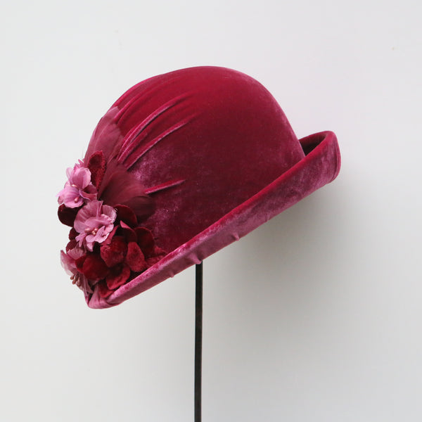 Raspberry Rose Cloche ~ SOLD